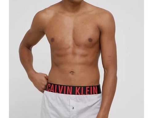 Set boxeri Calvin Klein lejeri sport pentru bărbați din bumbac, 2 perechi, cu bandă elastică