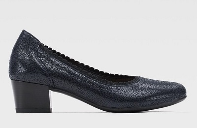 board Recite To disable Pantofi de damă Lasocki din piele naturală, bleumarin, cu toc masiv și vârf  rotund | Coton.ro