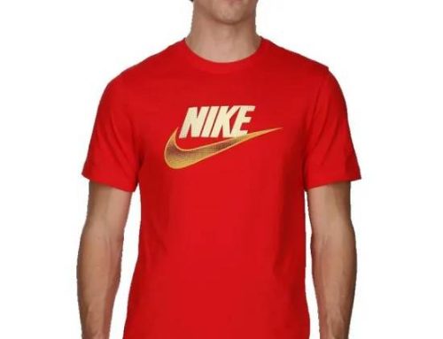 Tricou sport Nike JBJE423B pentru bărbați, roșu, drept, din bumbac moale