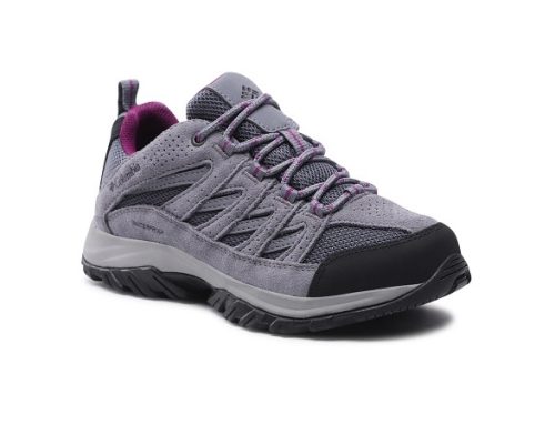 Pantofi de damă de drumeție impermeabili Columbia Waterproof, violet, din piele naturală