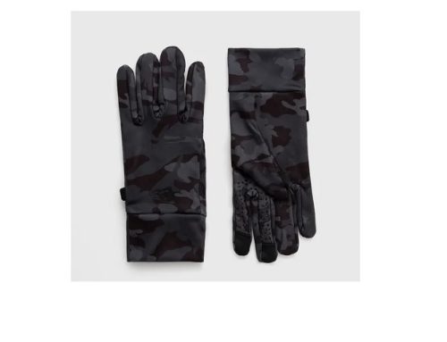 Mănuși cu touchscreen New Era pentru bărbați, gri, elastice, cu imprimeu camuflaj
